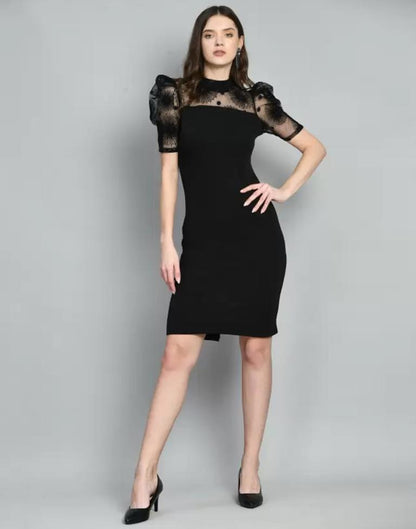 Black Plain Bodycon | Sudathi