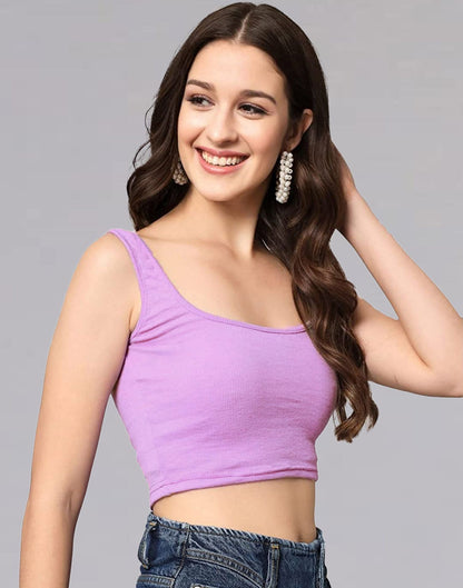 Lavender Square Neck Tank Top | Sudathi