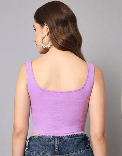 Lavender Square Neck Tank Top | Sudathi