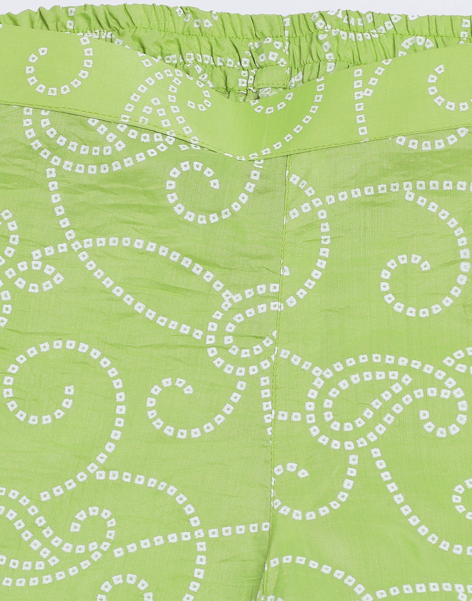 Green Printed Kurti With Pant And Dupatta | Leemboodi