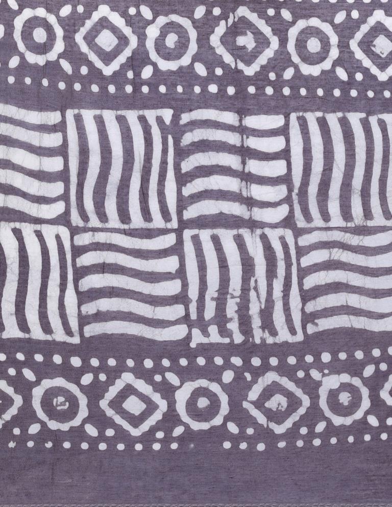 Glorious Grey Coloured Poly Cotton Batik Printed Dupatta | Sudathi