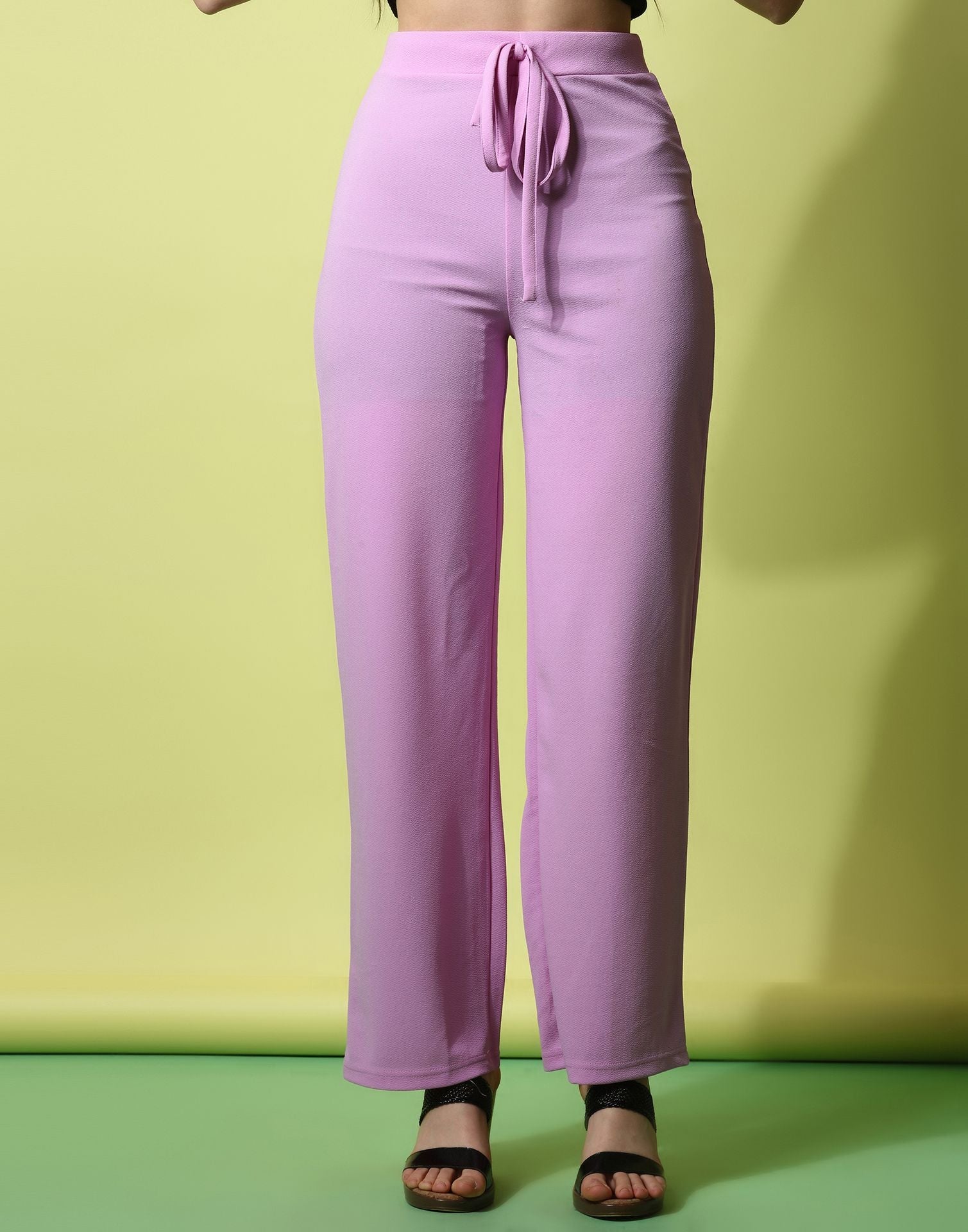 Lavender knotted Straight Fit Trouser | Sudathi
