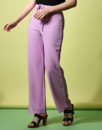 Lavender knotted Straight Fit Trouser | Sudathi