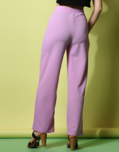 Lavender knotted Straight Fit Trouser | Sudathi