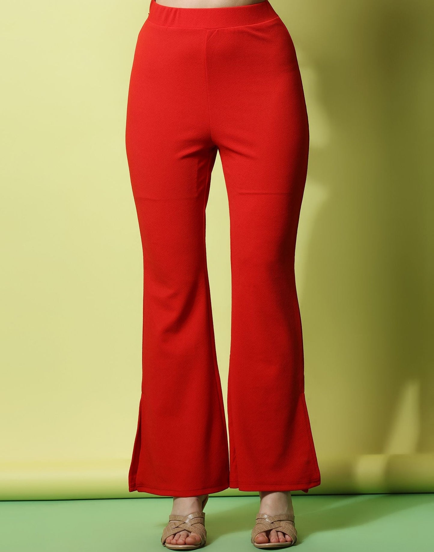 Red Flared Trouser | Sudathi