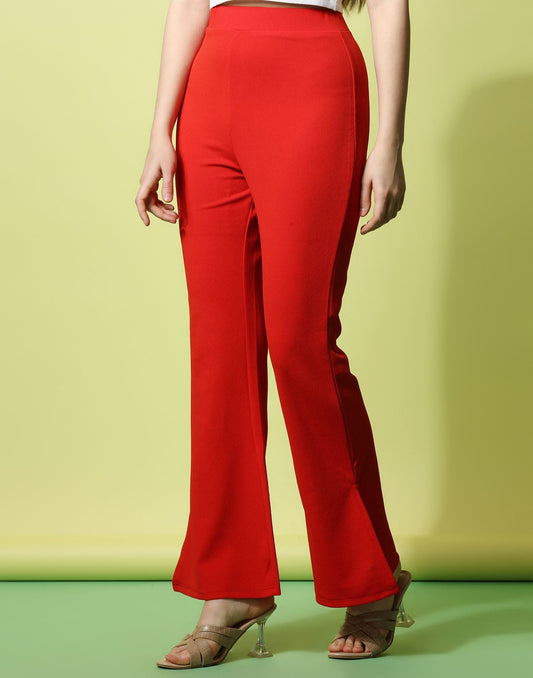 Red Flared Trouser | Sudathi