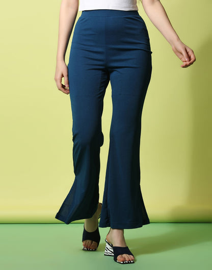 Teal Flared Trouser | Sudathi