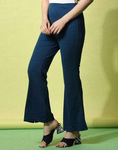 Teal Flared Trouser | Sudathi