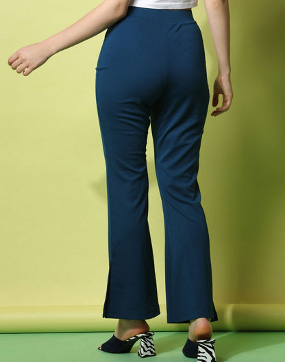 Teal Flared Trouser | Sudathi