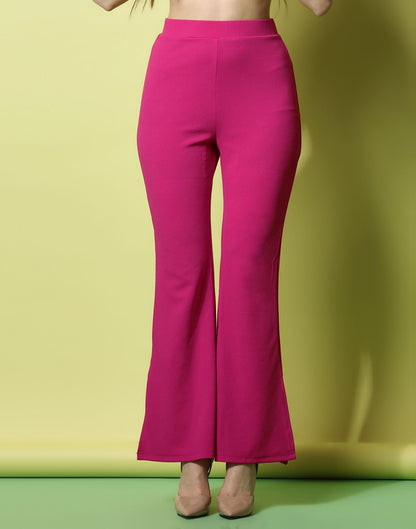 Pink Flared Trouser | Sudathi
