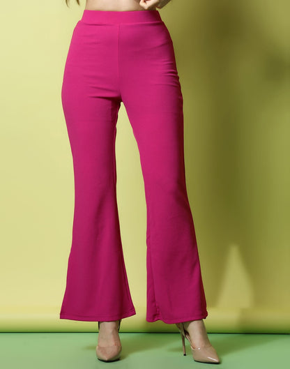 Pink Flared Trouser | Sudathi