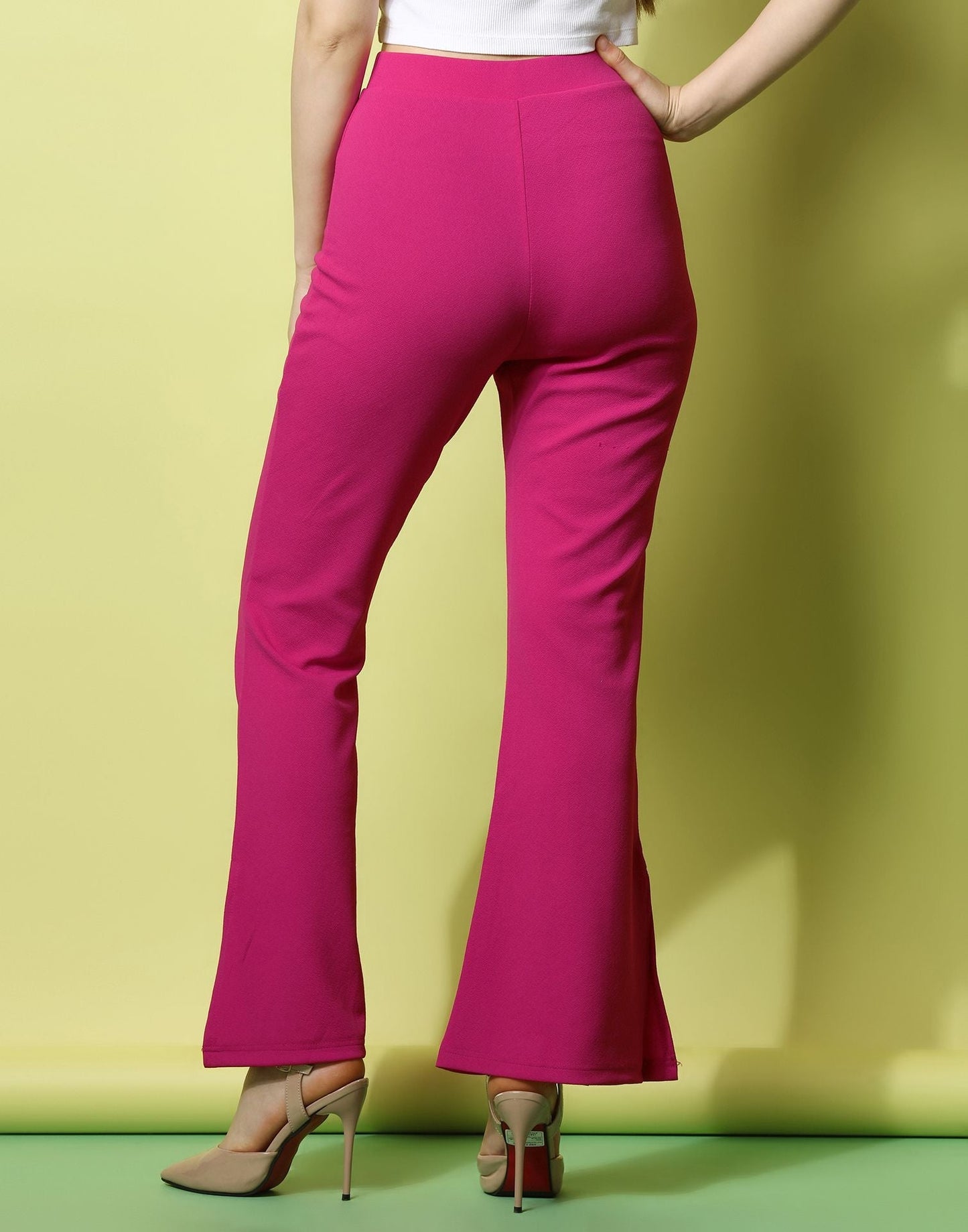 Pink Flared Trouser | Sudathi