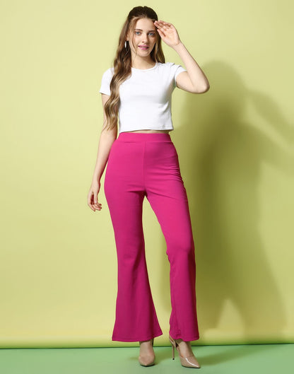 Pink Flared Trouser | Sudathi