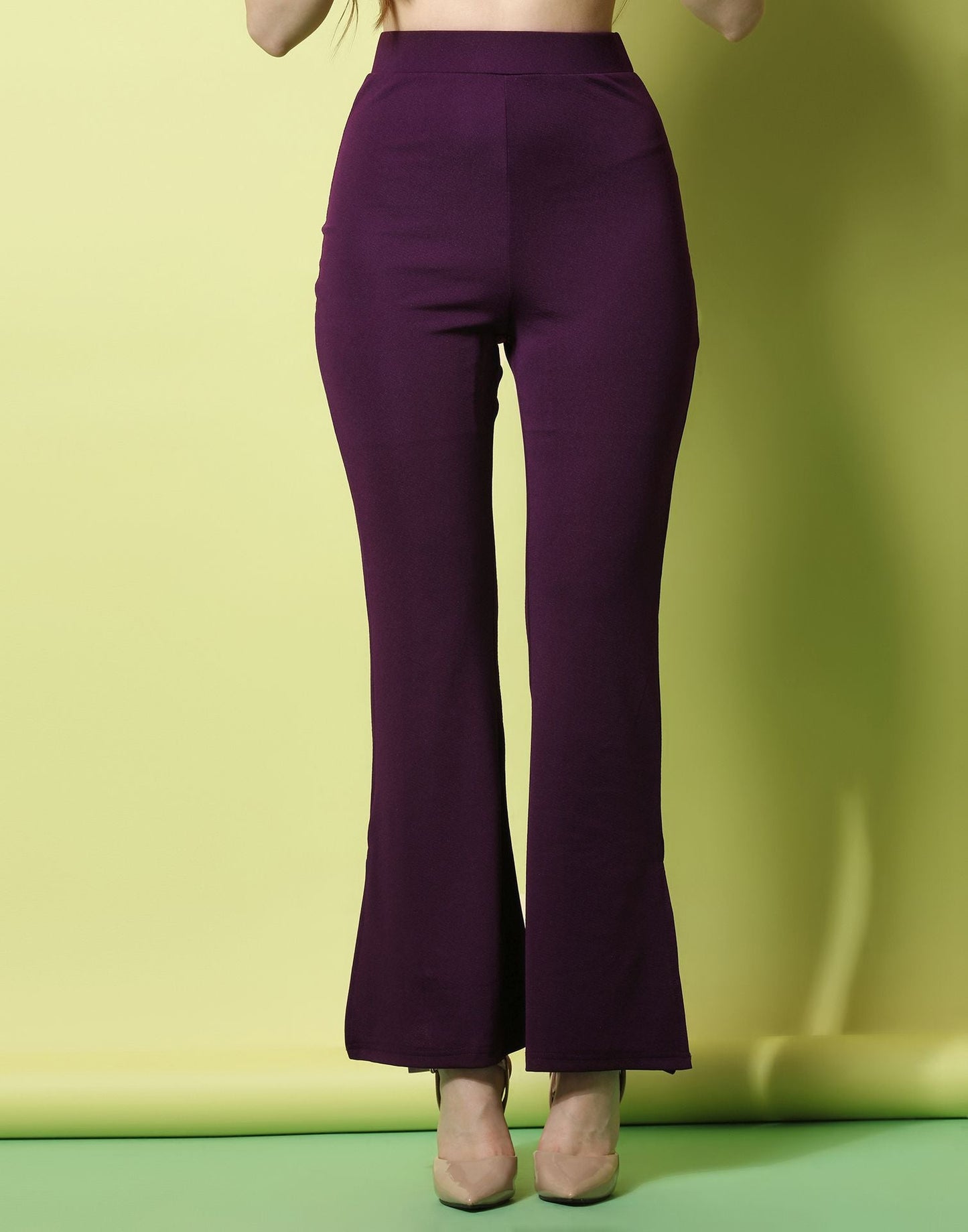 Wine Flared Trouser | Sudathi