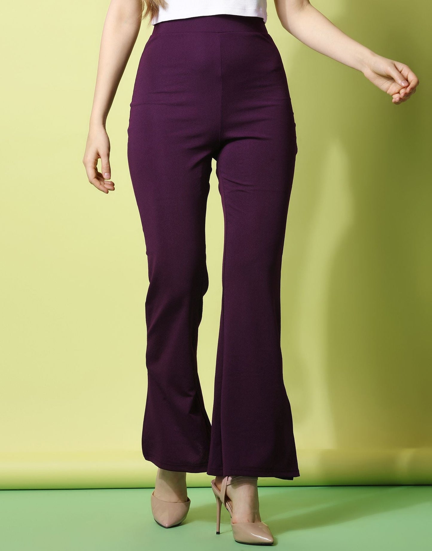 Wine Flared Trouser | Sudathi