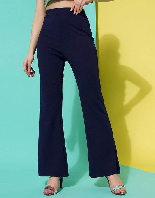 Blue Flared Trouser | Sudathi