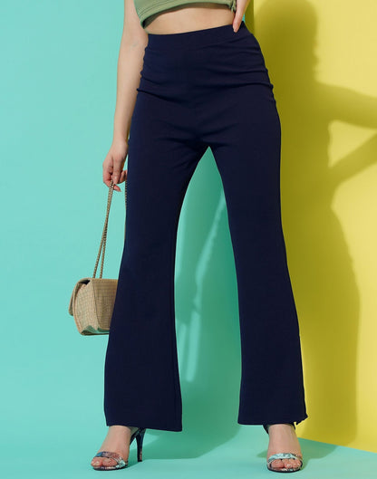 Blue Flared Trouser | Sudathi