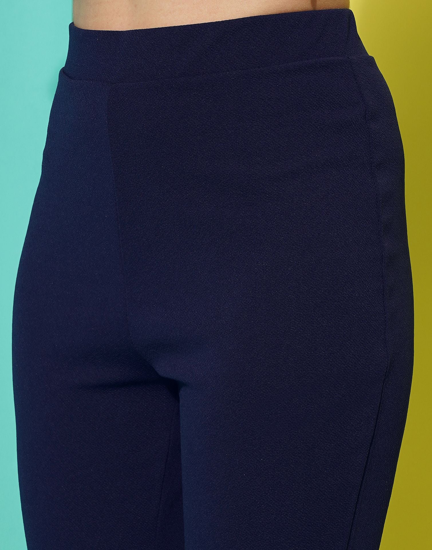 Blue Flared Trouser | Sudathi