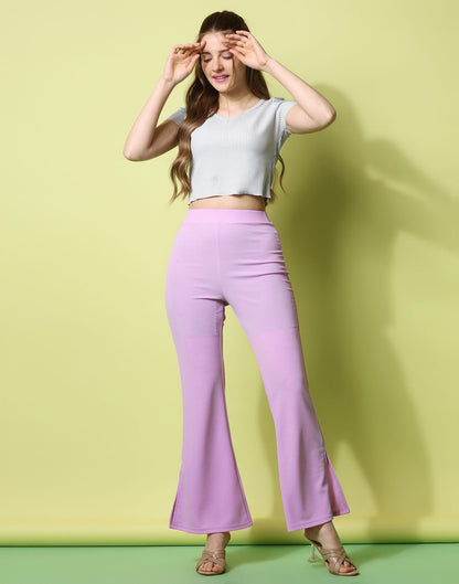 Lavender Flared Trouser | Sudathi