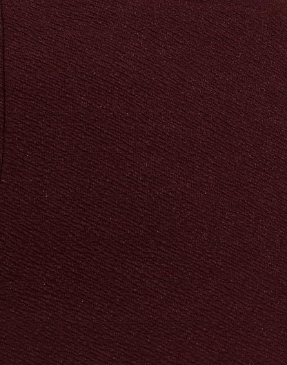 Maroon Flared Trouser