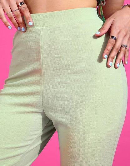Pista Green Straight Fit Trouser