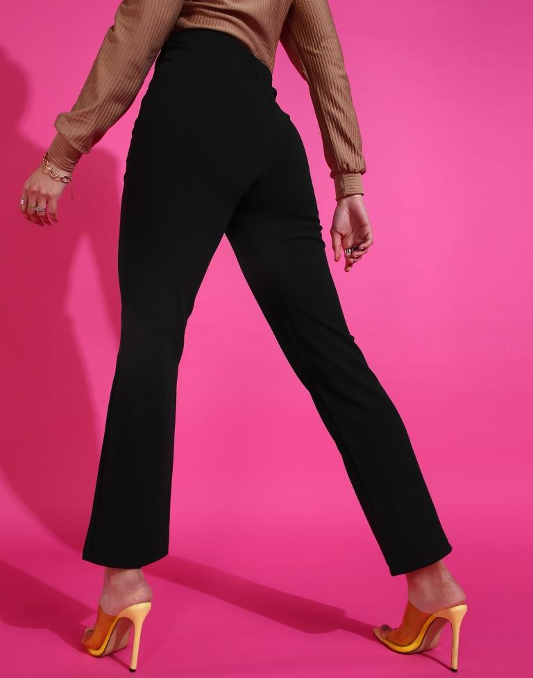 Black Straight Fit Trouser