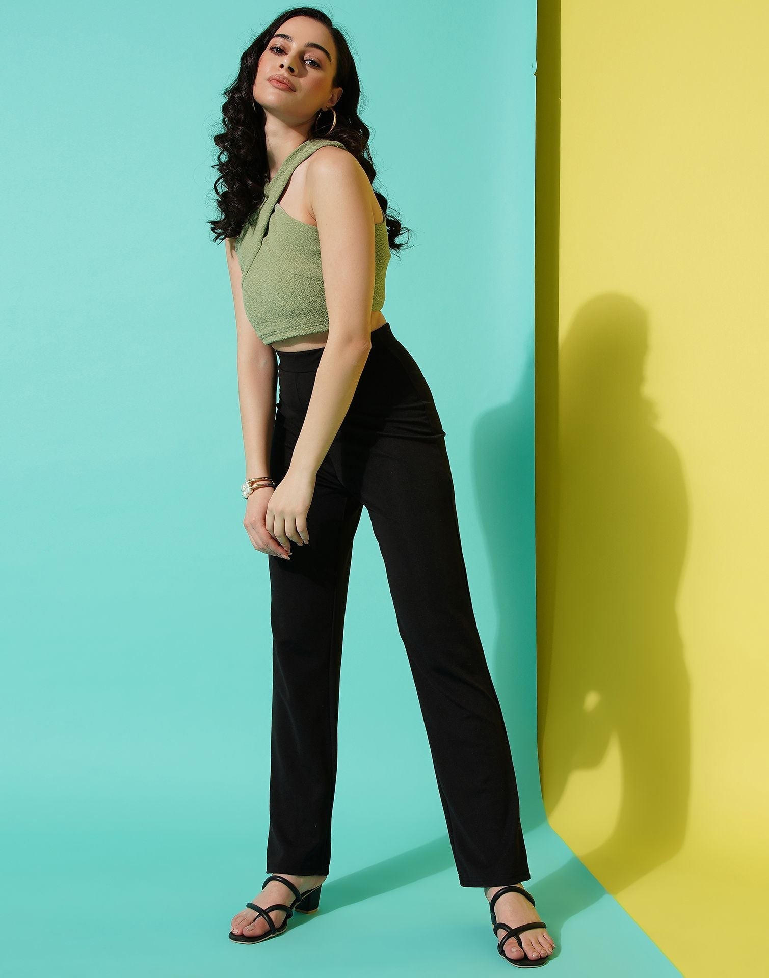 Black Straight Fit Trouser | Sudathi