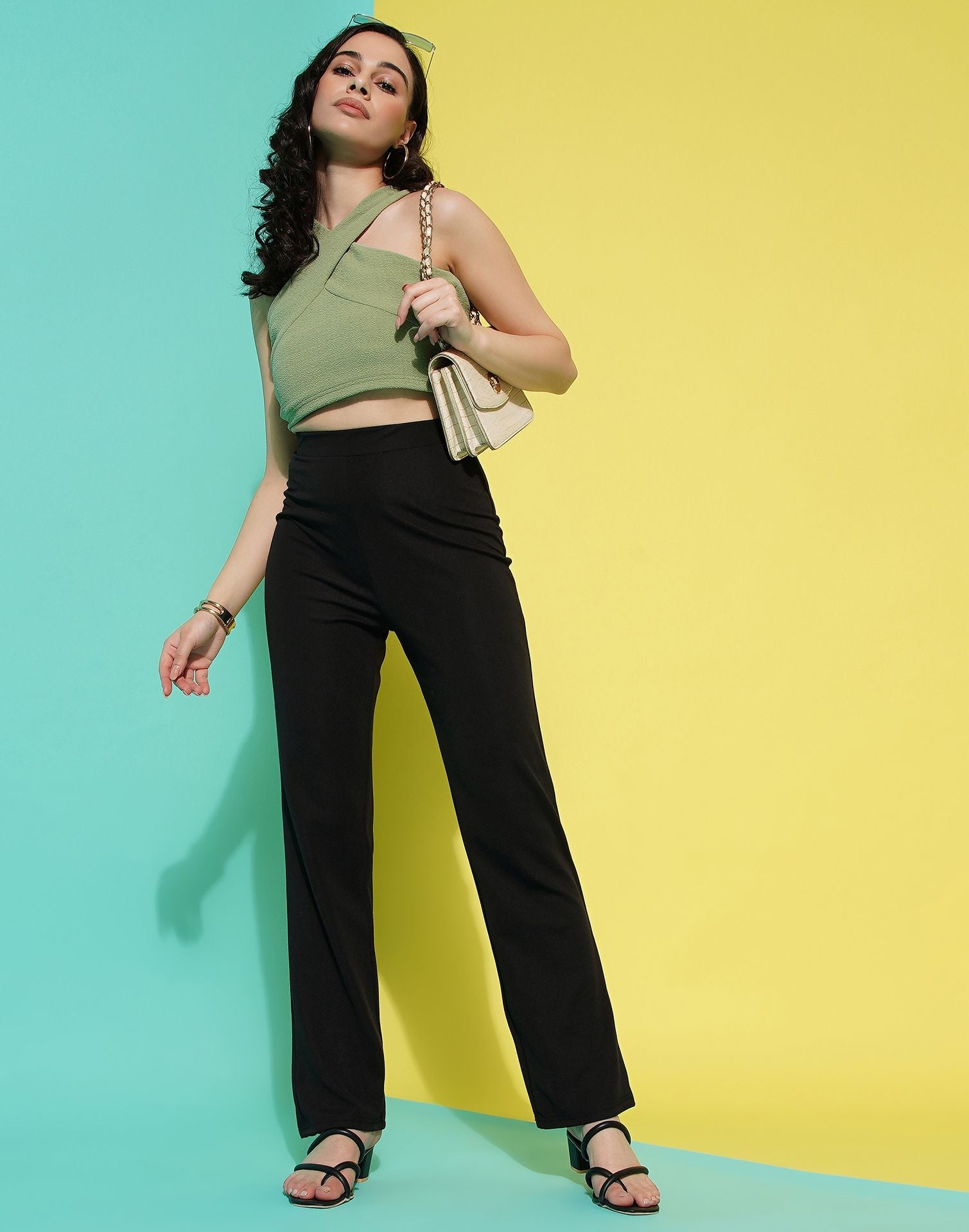 Black Straight Fit Trouser | Sudathi