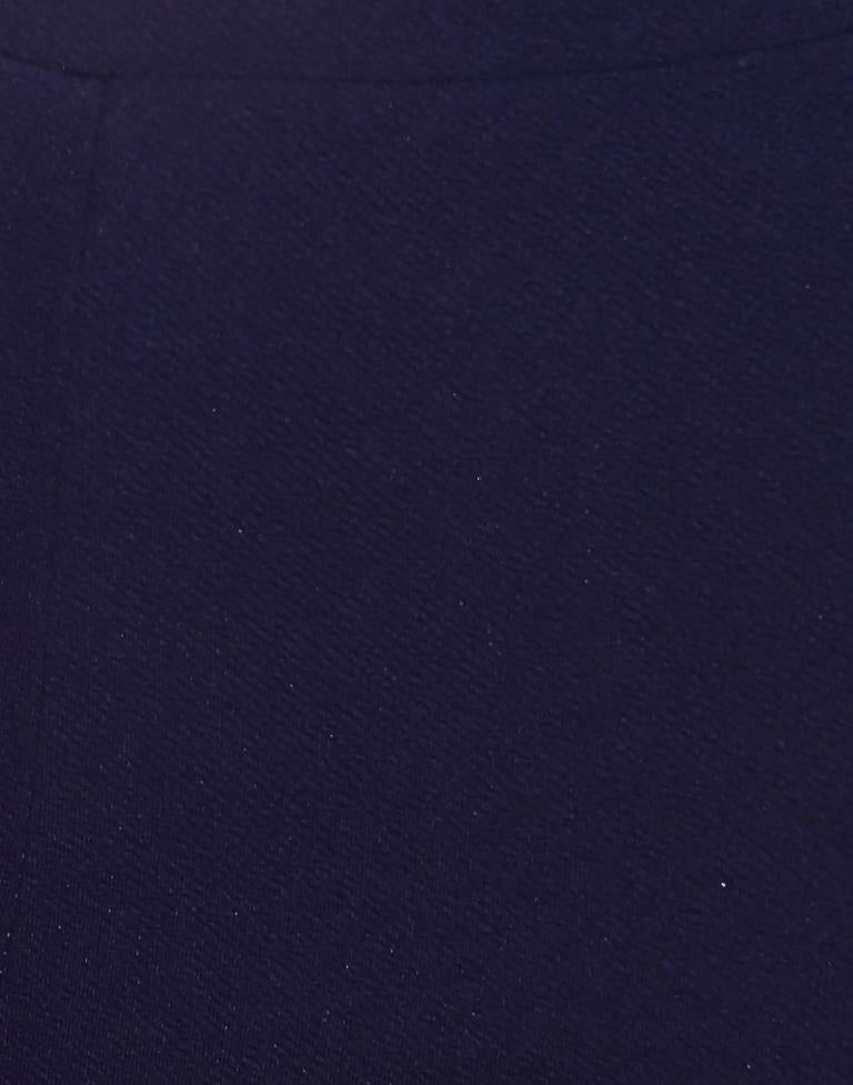 Blue Straight Fit Trouser