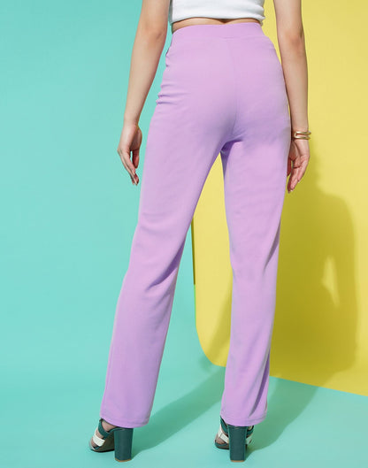 Lavender Straight Fit Trouser | Sudathi