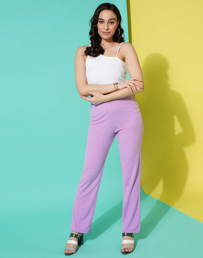 Lavender Straight Fit Trouser | Sudathi