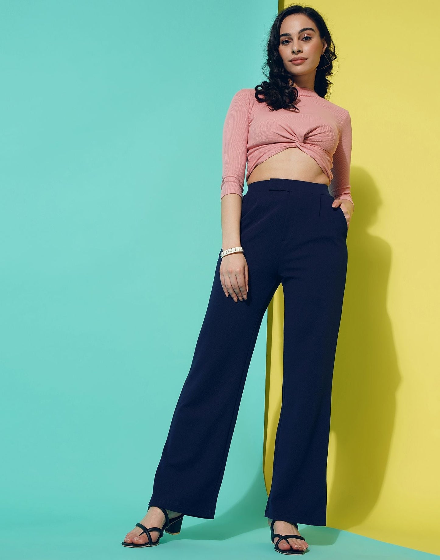 Blue Straight Trouser | Sudathi