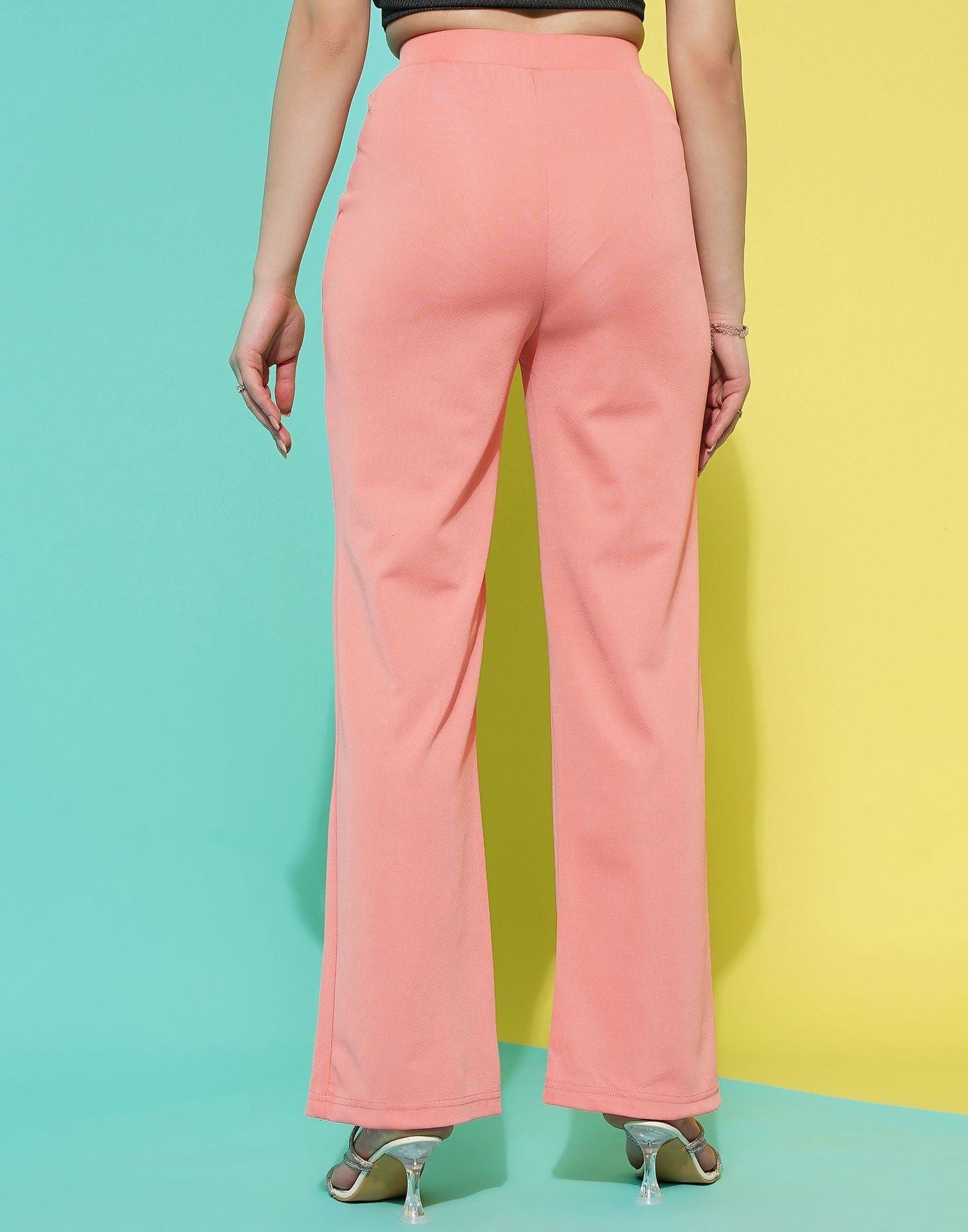 Peach Straight Trouser | Sudathi