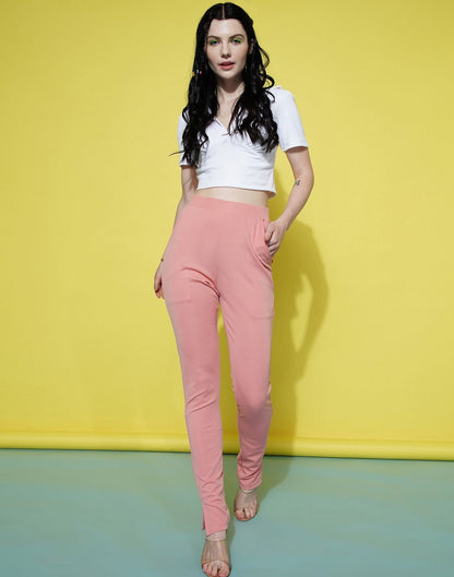 Peach Leggings Fit Pant | Sudathi