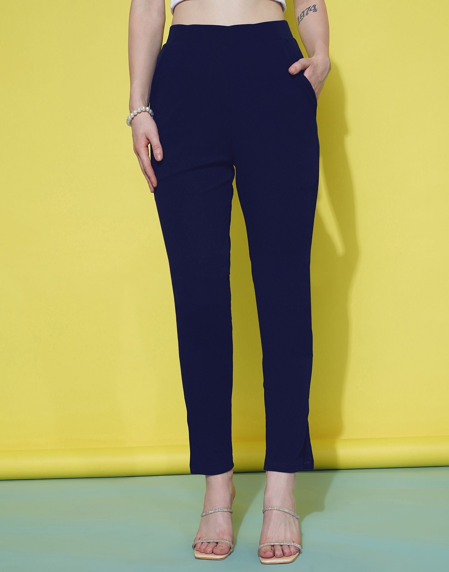 Blue Leggings Fit Pant | Sudathi