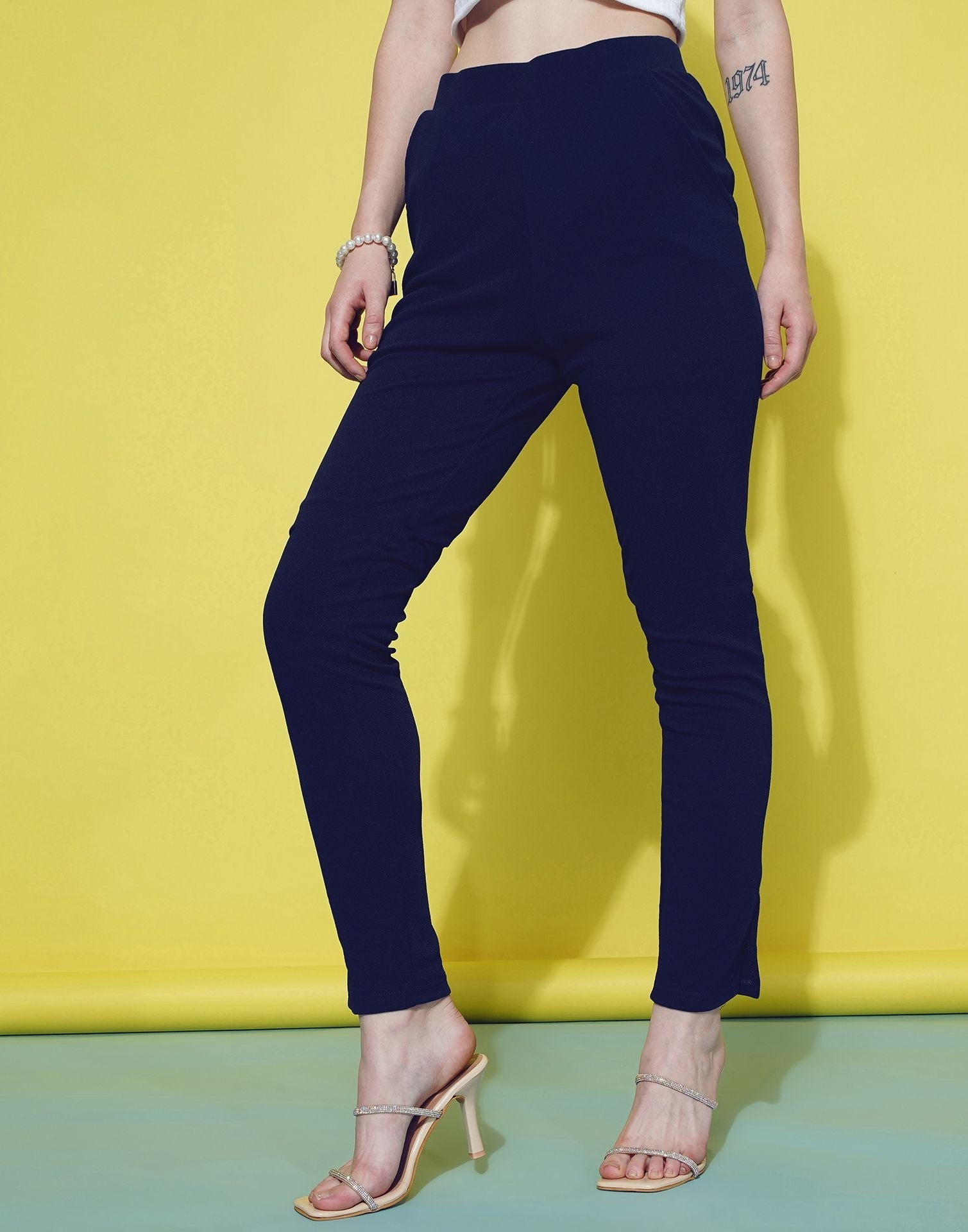 Blue Leggings Fit Pant | Sudathi