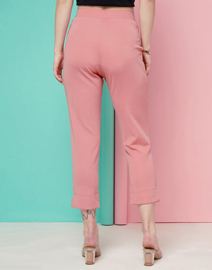 Pink Ankle Length Trouser | Sudathi