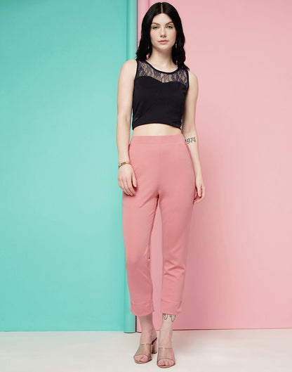 Pink Ankle Length Trouser | Sudathi