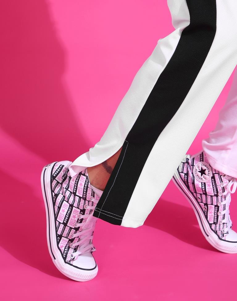 White Straight Fit Trouser