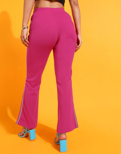 Pink Straight Fit Trouser