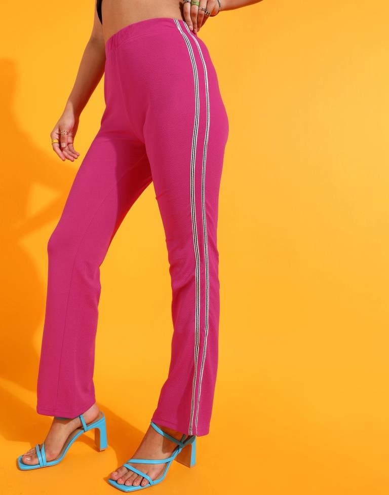 Pink Straight Fit Trouser