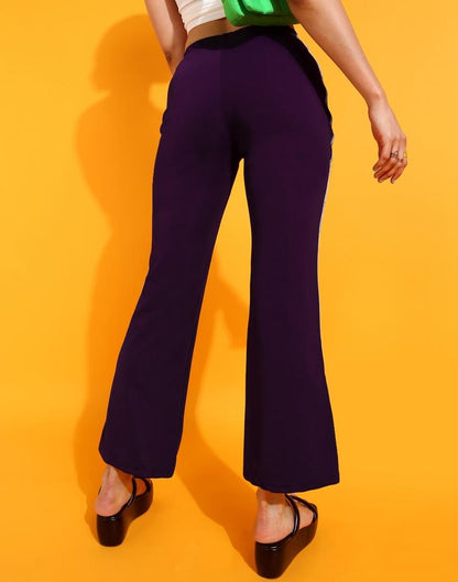 Wine Straight Fit Trouser