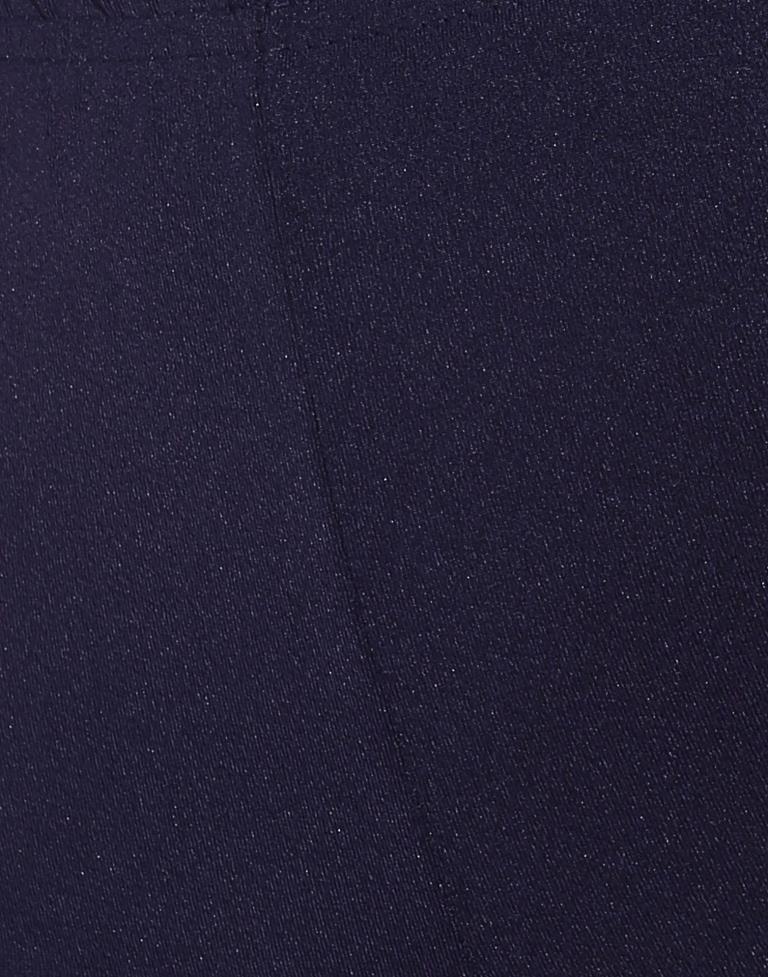 Blue Straight Fit Trouser