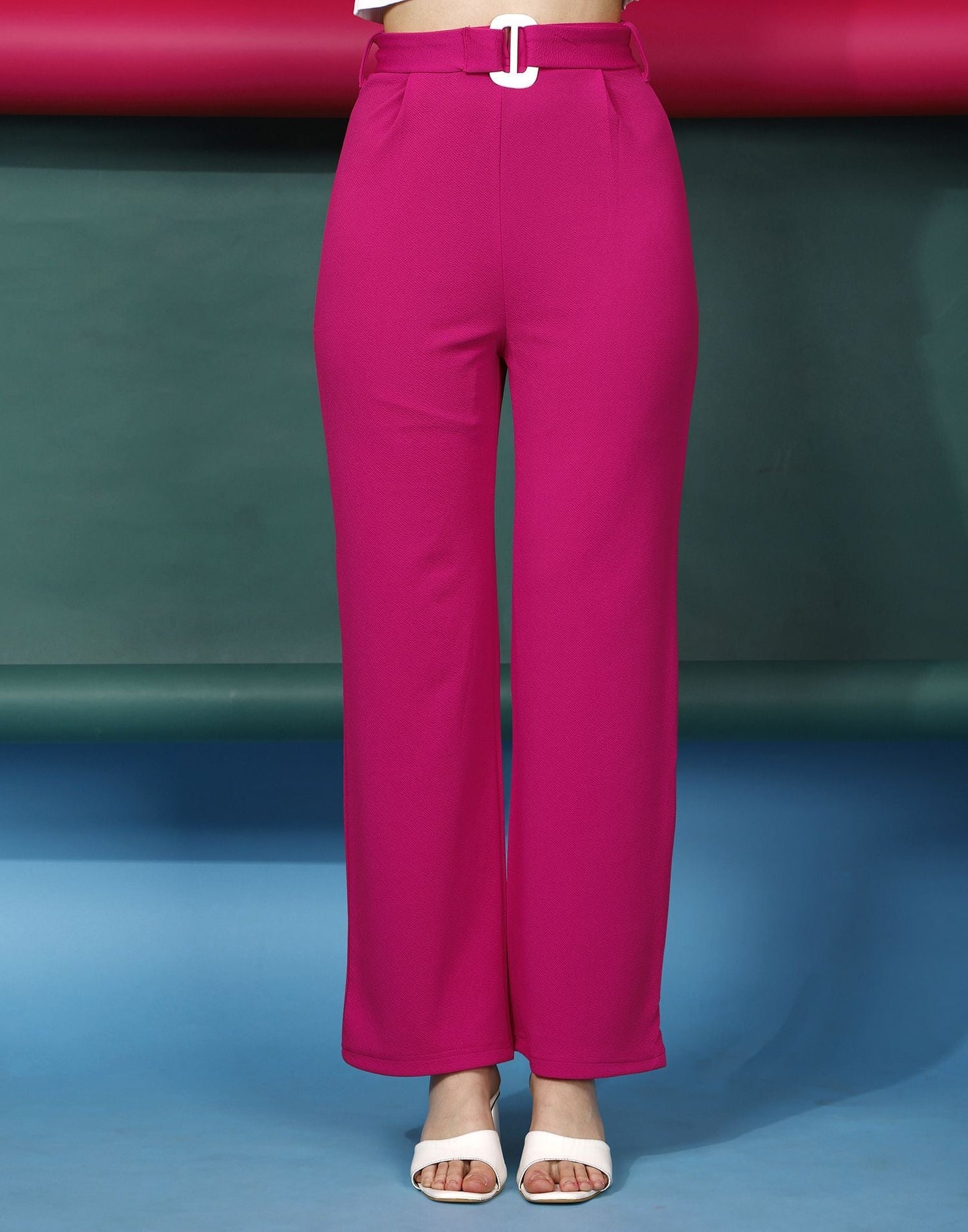 Pink Flared Trouser | Sudathi