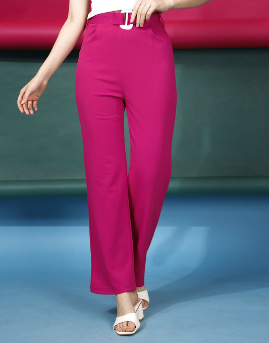 Pink Flared Trouser | Sudathi