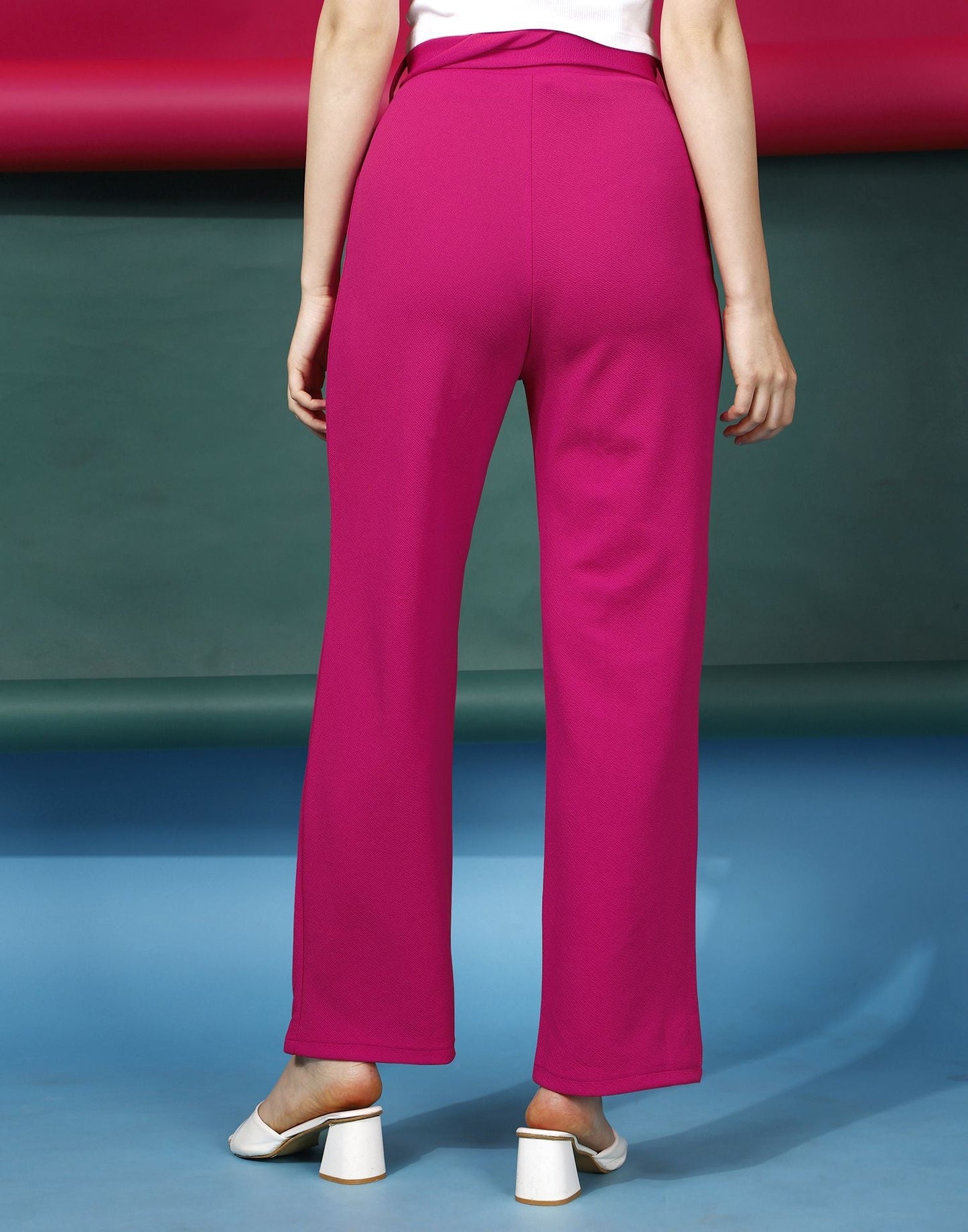 Pink Flared Trouser | Sudathi