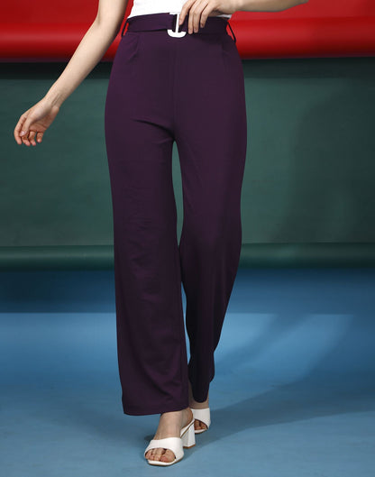 Wine Flared Trouser | Sudathi