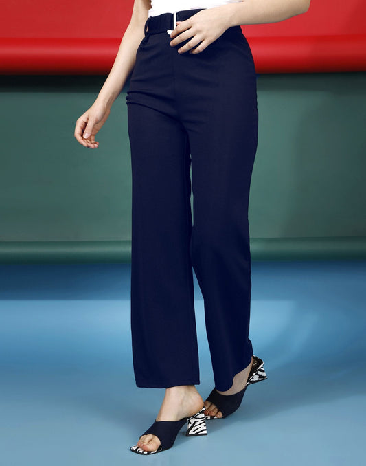 Blue Flared Trouser | Sudathi