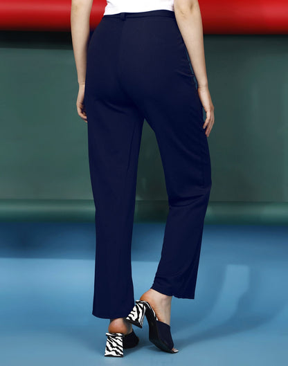 Blue Flared Trouser | Sudathi