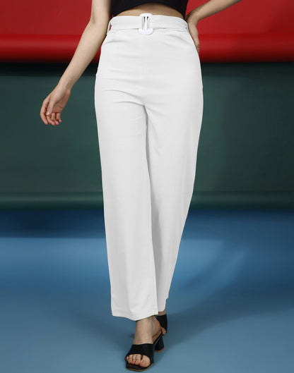 White Flared Trouser | Sudathi